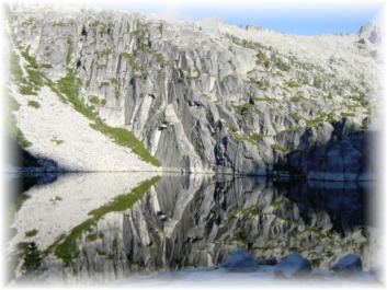 The Gothic Wall at Upper Canyon Creek Lake in the Trinity Alps Wilderness