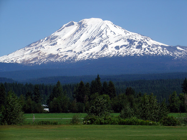 Mount Adams from Trout Lake Road, USA